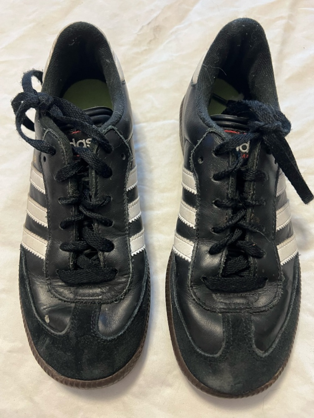 adidas Black Sneakers with White Stripes